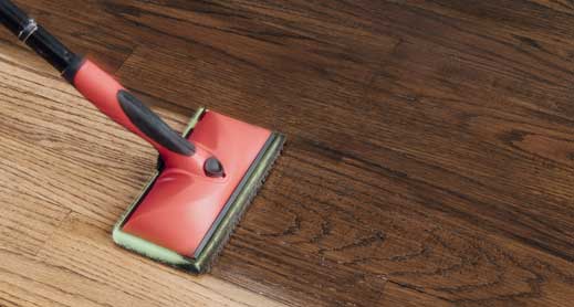 staining a hardwood floor